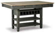 Tyler Creek Counter Height Dining Table and 4 Barstools with Server