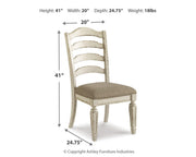 Realyn Extension Dining Table and 4 Chairs