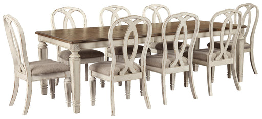 Realyn Dining Extension Table and 8 Chairs
