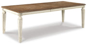 Realyn Extension Dining Table and 6 Chairs