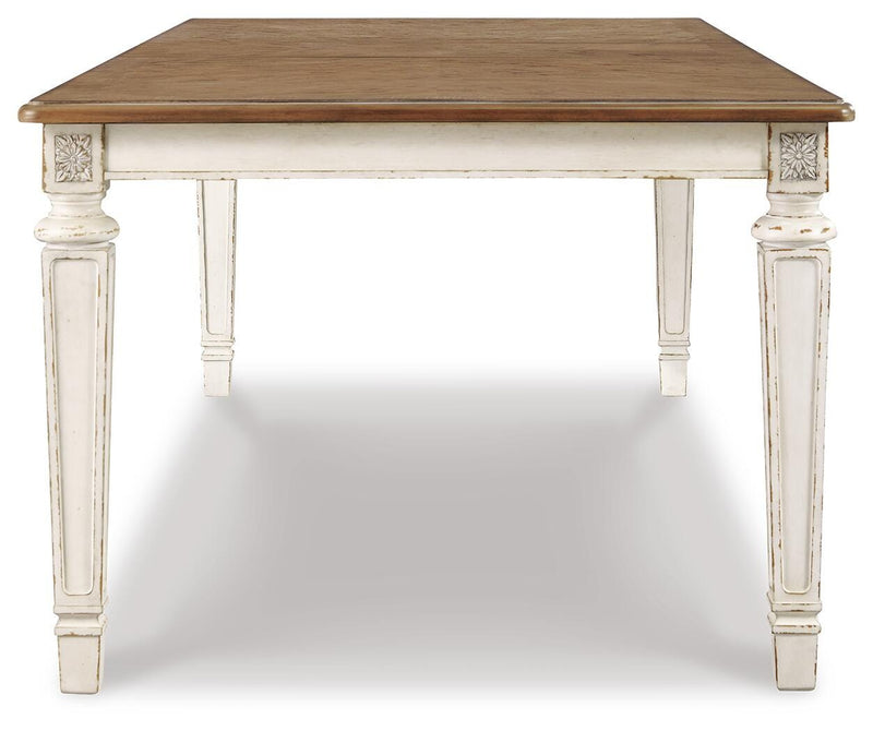 Realyn Extension Dining Table and 6 Chairs