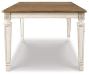 Realyn Extension Dining Table and 4 Chairs