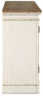 Realyn Dining Table and 6 Chairs with Server