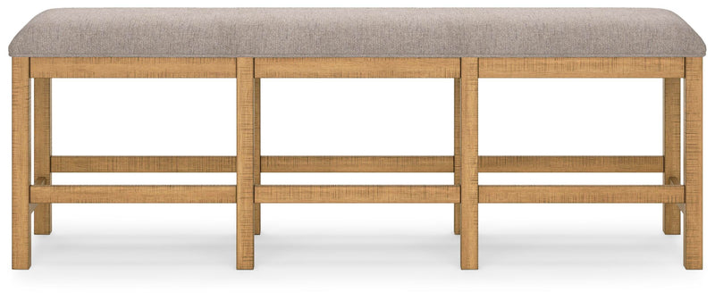 Havonplane Counter Height Dining Table, 6 Barstools and Bench