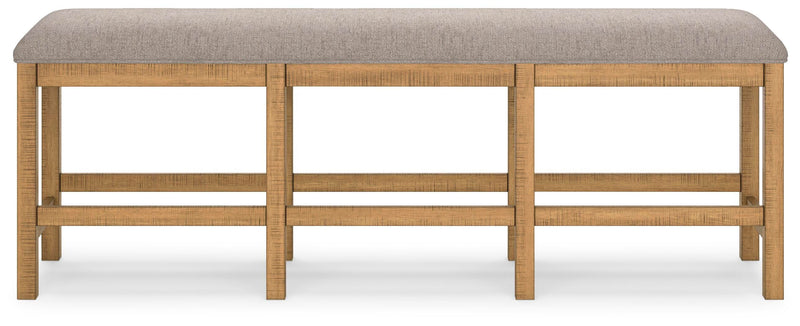 Havonplane Counter Height Dining Table, 6 Barstools and Bench