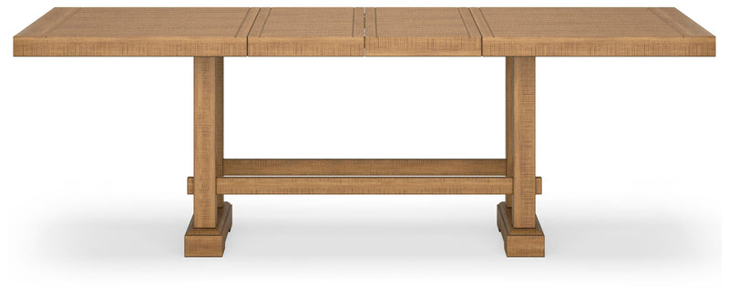 Havonplane Counter Height Extension Dining Table 4 Barstools and Bench