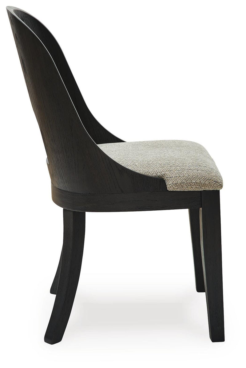 Rowanbeck Dining Table, 2 Arm Chairs and 4 Side Chairs