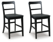 Greddinton Counter Height Dining Table and 6 Barstools