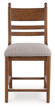 Greddinton Counter Height Dining Table and 4 Barstools