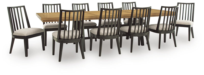 Galliden Extension Dining Table and 10 Chairs