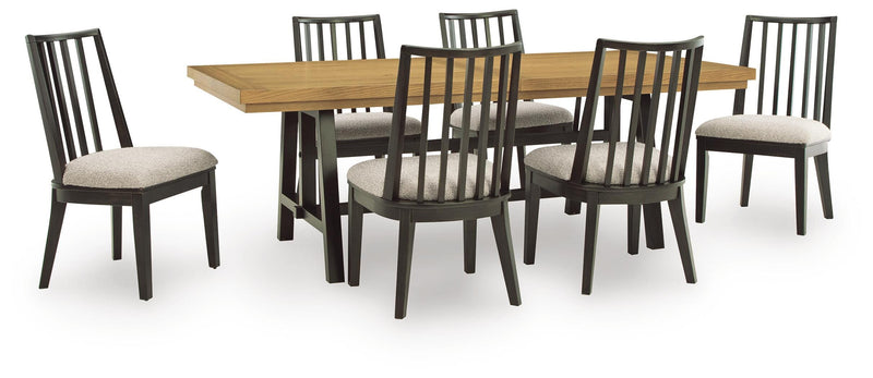 Galliden Extension Dining Table and 6 Chairs