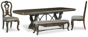 Maylee Dining Table, 2 Chairs and Bench