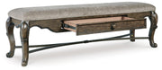 Maylee Dining Table, 6 Chairs and Bench