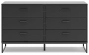 Socalle Twin Panel Platform Bed and Dresser