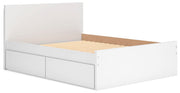 Onita Queen Panel Platform Bed with 2 Side Storage