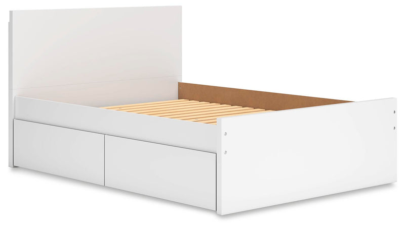 Onita Full Panel Platform Bed with 2 Side Storage