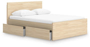 Onita Queen Panel Platform Bed with 1 Side Storage