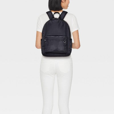 Nylon Collegiate Dome Backpack - Wild Fable Black