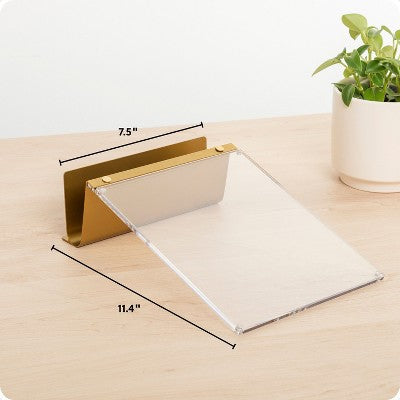 U Brands 7.5"x11.4" Standard Acrylic Desktop Board with Sorter