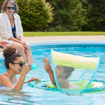 Swimways Sun Canopy Spring Float with Hyper-Flate Valve - Splash N Play