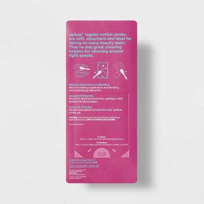 Regular Cotton Swabs Paper Sticks - 500ct - up&up™