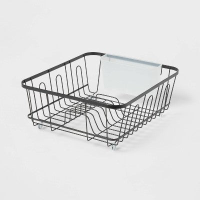 Small Steel Dish Drainer Black - Brightroom