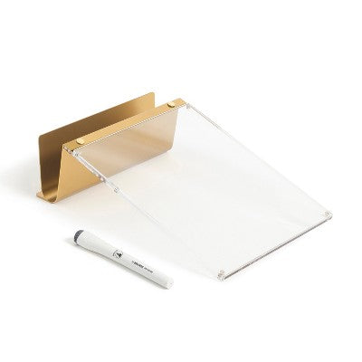 U Brands 7.5"x11.4" Standard Acrylic Desktop Board with Sorter