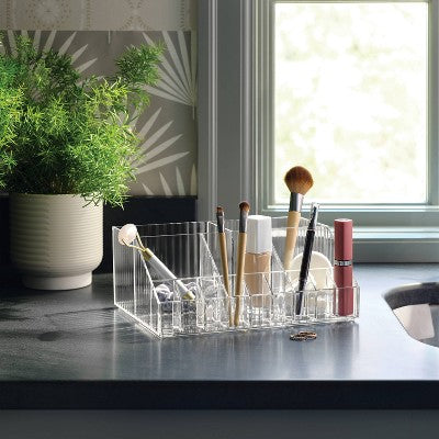 Clear Ribbed Acrylic Makeup Organizer - Threshold™