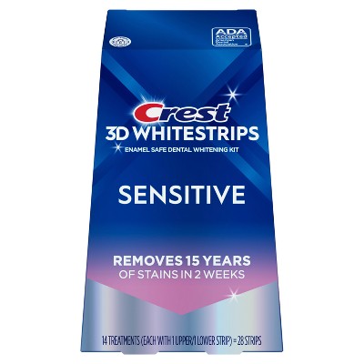 Crest 3D Whitestrips Sensitive White At-home Teeth Whitening Kit - 14 Treatments