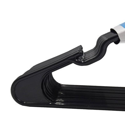 18pk Plastic Hangers, Black - Room Essentials Clothes & Coat Storage for Adults & Kids, Solid