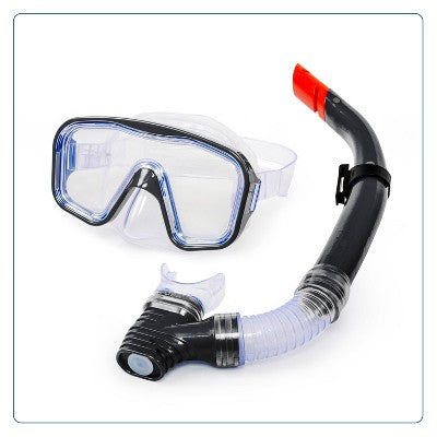Aqua Leisure DOMINICA Adult Snorkel Mask Combo - Black