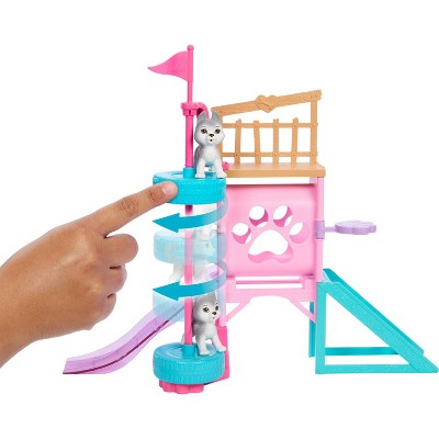 Barbie and Stacie to the Rescue Puppy Playground Playset with Doll, 3 Dog Figures & Accessories