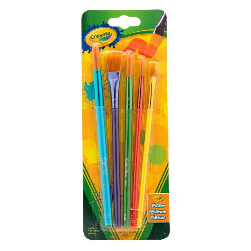 Crayola Paintbrush Set - 5 Styles - School & Kindergarten Supplies, Kids Paint Supplies