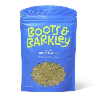Resealable Pouch Catnip Flavor Cat Treats - Boots & Barkley 1oz: Adult Cats, Ready to Use