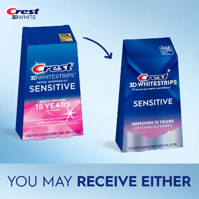 Crest 3D Whitestrips Sensitive White At-home Teeth Whitening Kit - 14 Treatments