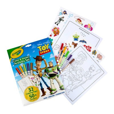 Crayola 32 Pages Color and 50+ Sticker Activity Foldalope Toy Story 5 - 11.94"x9"