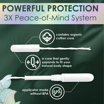 L . Organic Cotton Full Size Multipack Refill Tampons - Regular/Super - 42ct
