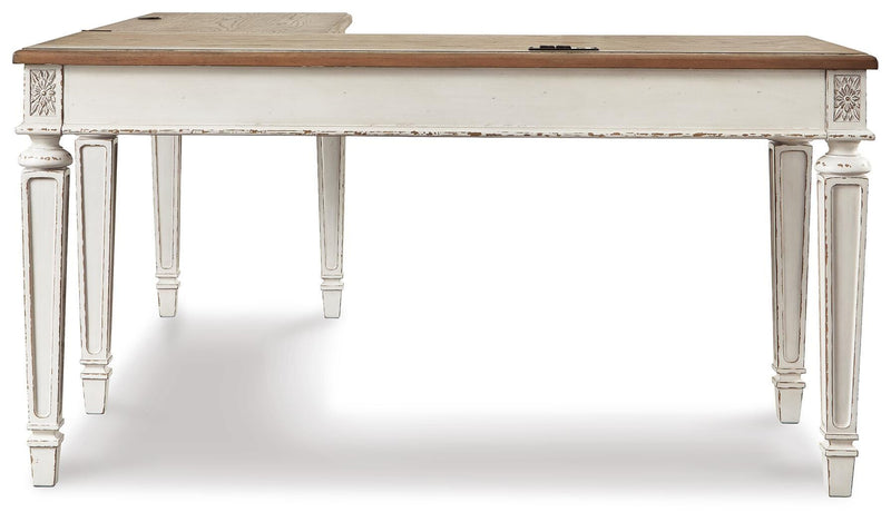 Realyn Home Office Desk and Bookcase