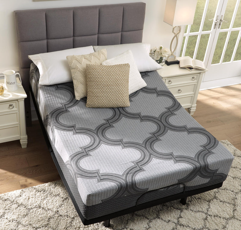 12 Inch Ashley Hybrid King Adjustable Base and Mattress