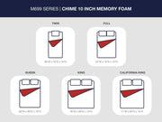 10 Inch Chime Memory Foam Full Mattress in a Box