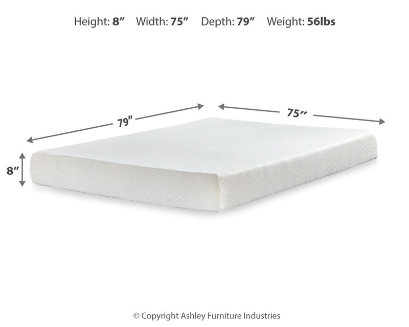 Chime 8 Inch Memory Foam King Mattress and Adjustable Base