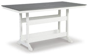 Transville Outdoor Counter Height Dining Table with 4 Barstools