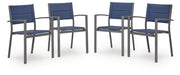 Rocky Creek Outdoor Sling Arm Chair (Set of 4)
