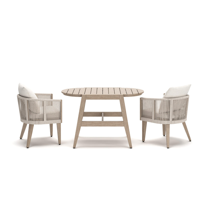 Ivory Vine Outdoor Table/Chairs (Set of 3)