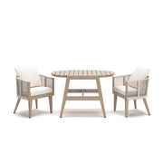 Ivory Vine Outdoor Table/Chairs (Set of 3)