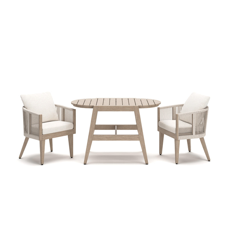 Ivory Vine Outdoor Table/Chairs (Set of 3)