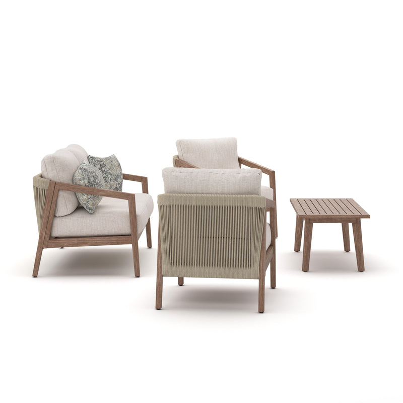 Nature Lane Outdoor Sofa/Chairs/Table (Set of 4)