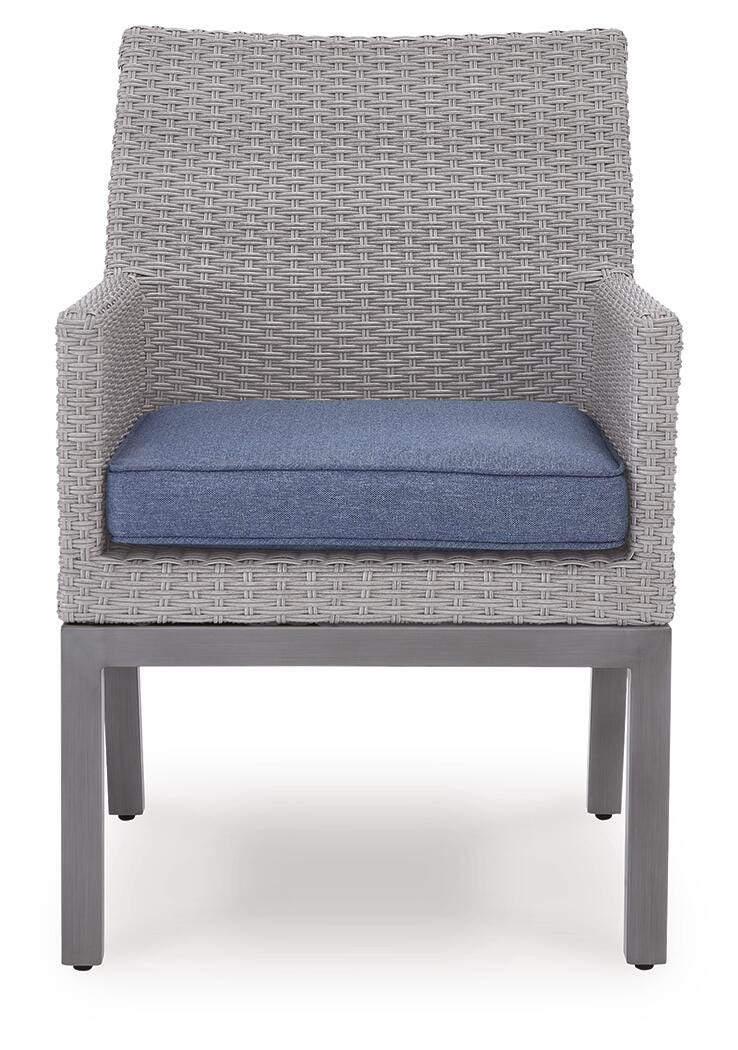 Half Moon Beach Outdoor Arm Chair with Cushion (Set of 2)
