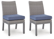 Half Moon Beach Outdoor Side Chair with Cushion (Set of 2)