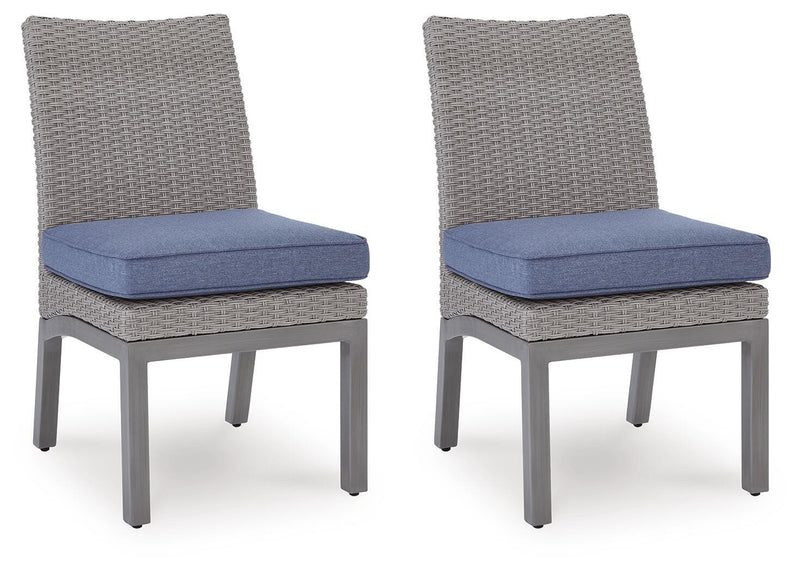 Half Moon Beach Outdoor Side Chair with Cushion (Set of 2)